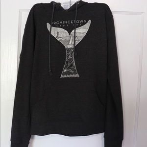Gray Providence Town Cape Cod Hoodie Small